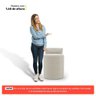 Puff Decorativo Orgânico Living Aegon Minimalista Bouclê Bege - Desk Design - 5