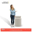 Ver imagem 5 de Puff Decorativo Orgânico Living Aegon Minimalista Bouclê Bege - Desk Design