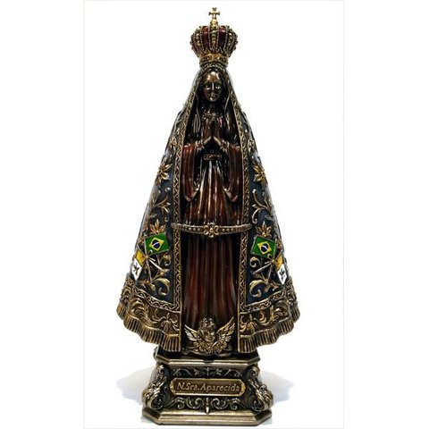 Estatua de Nossa Senhora Aparecida Brasil Veronese 04135a Bronze