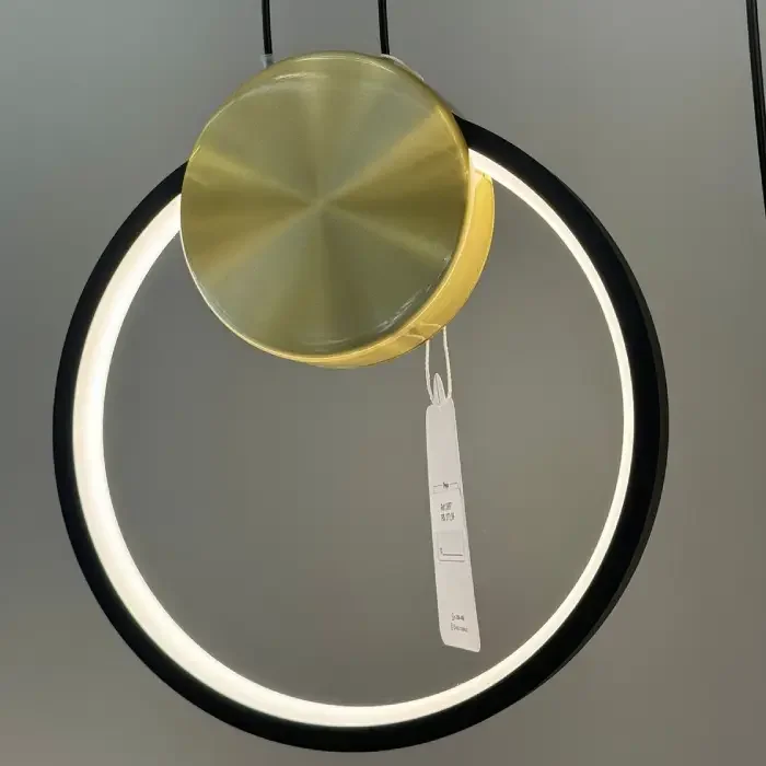 Pendente Led Signo 8w Preto com Dourado Usina Design - 3