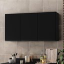 Ver imagem 6 de Armario Aereo 3 Portas 118 cm Suecia Preto Rudk