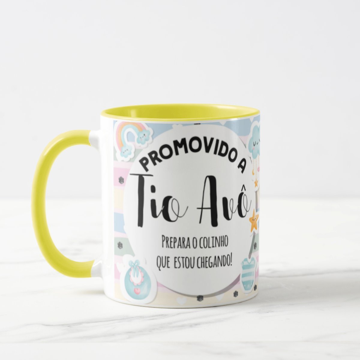 Caneca Personalizada Anúncio De Gravidez Gestação Tio Avô - 2