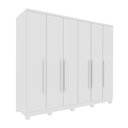 Ver imagem 3 de Guarda Roupa Casal com Pés 6 Portas 4 Gavetas 239cm Veneza