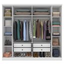 Ver imagem 5 de Guarda Roupa Casal com pés 6 Portas 4 Gavetas 239cm Veneza