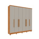 Ver imagem 2 de Guarda Roupa Casal com pés 6 Portas 4 Gavetas 239cm Veneza