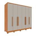 Ver imagem 3 de Guarda Roupa Casal com Pés 6 Portas 4 Gavetas 239cm Veneza