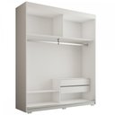 Ver imagem 6 de Guarda-roupa Solteiro La Paz 2 Portas 2 Gavetas com Espelho - Panorama Móveis