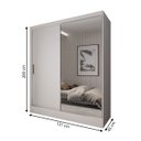 Ver imagem 5 de Guarda-Roupa Solteiro La Paz 2 Portas 2 Gavetas com Espelho - Panorama Móveis