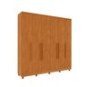 Guarda Roupa Casal com pés 6 Portas 4 Gavetas 239cm Veneza - 2