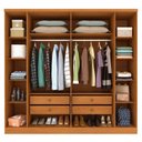 Ver imagem 5 de Guarda Roupa Casal com Pés 6 Portas 4 Gavetas 239cm Veneza