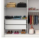 Ver imagem 4 de Guarda Roupa Casal Califórnia 3 Portas e 4 Gavetas com Espelho Carioca Móveis