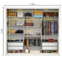 Ver imagem 7 de Guarda Roupa Casal Califórnia 3 Portas e 4 Gavetas com Espelho Carioca Móveis