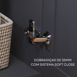 Gabinete Suspenso com Cuba 60cm Brisa Espresso Móveis - 2