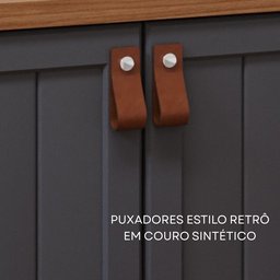 Gabinete Suspenso com Cuba 60cm Brisa Espresso Móveis - 4
