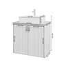 Gabinete Suspenso com Cuba 60cm Brisa Espresso Móveis - 7