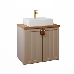 Gabinete Suspenso com Cuba 60cm Brisa Espresso Móveis - 6