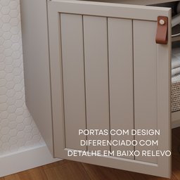 Gabinete Suspenso com Cuba 60cm Brisa Espresso Móveis - 3