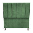 Ver imagem 3 de Cabeceira Casal 1.40 cm para Cama Box Laura Suede:Verde Oliva