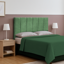 Ver imagem 1 de Cabeceira Casal 1.40 cm para Cama Box Laura Suede:Verde Oliva