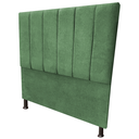 Ver imagem 2 de Cabeceira Casal 1.40 cm para Cama Box Laura Suede:Verde Oliva