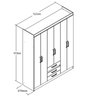 Guarda Roupa Casal 6 Portas 3 Gavetas  - 4