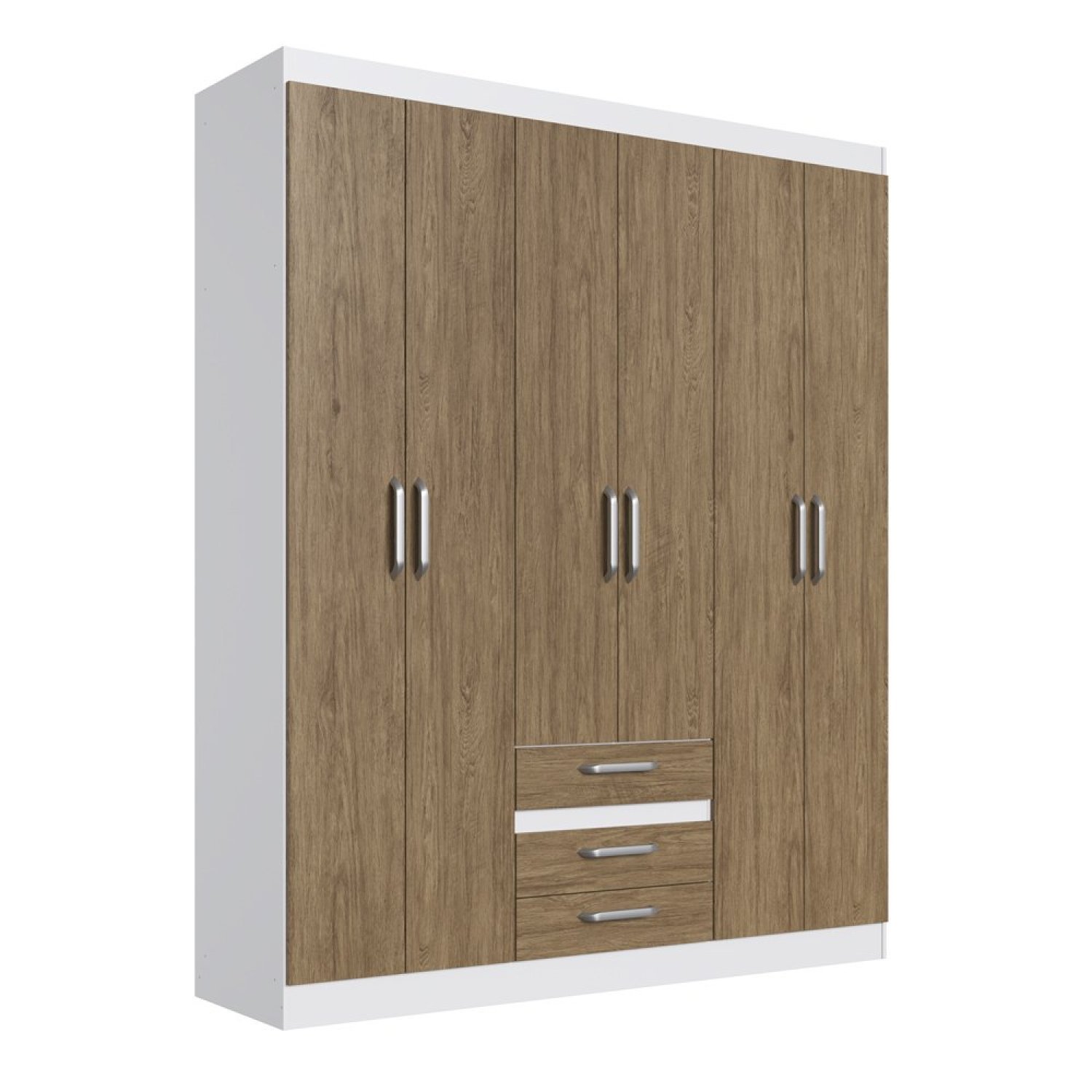 Guarda Roupa Casal 6 Portas 3 Gavetas  - 3