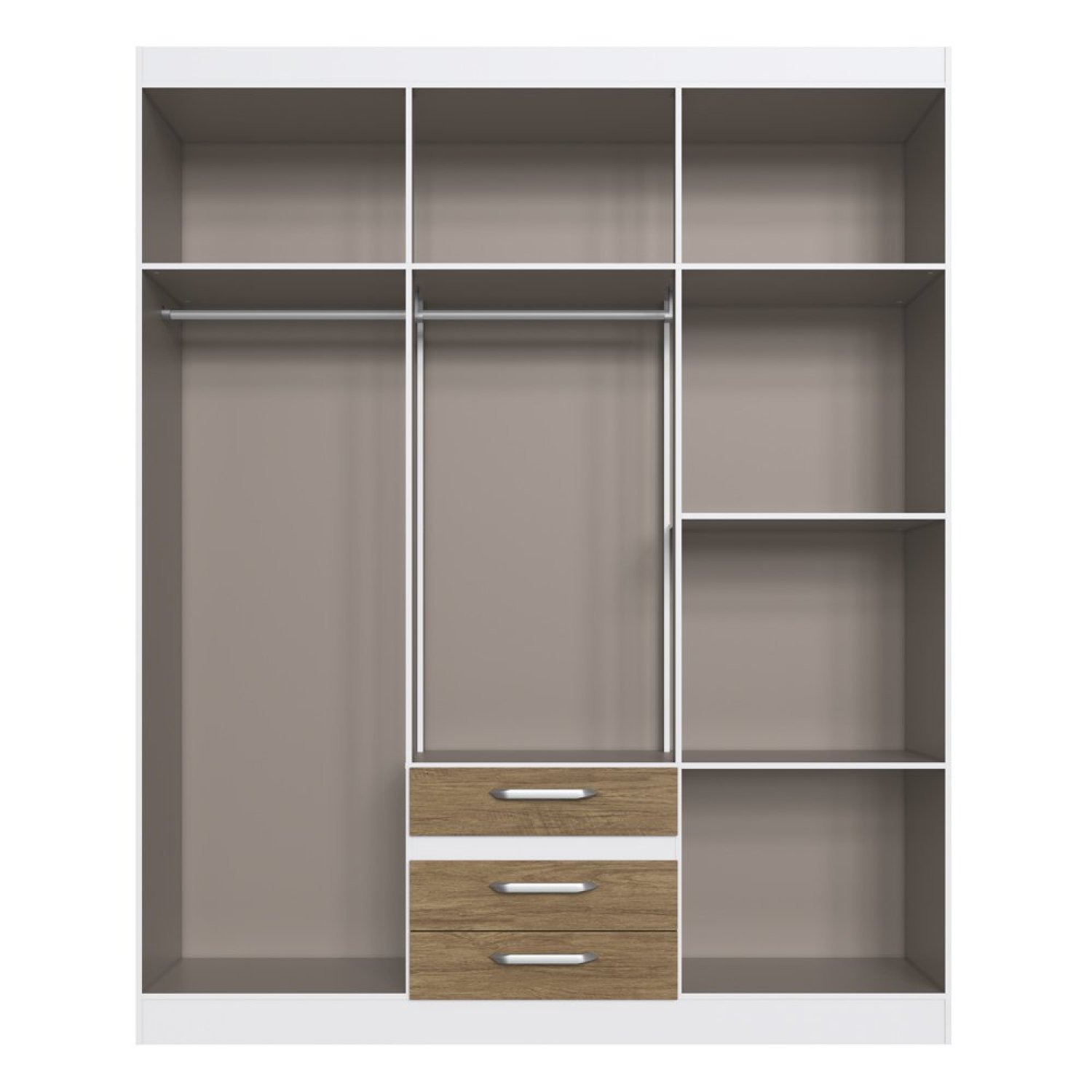 Guarda Roupa Casal 6 Portas 3 Gavetas  - 2