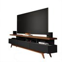 Ver imagem 4 de Conjunto de Sala com Buffet Aparador Celta e Rack para TV 70" Vivare Wood 1.8 Giga Móveis:Preto/Frei