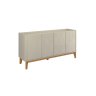 Buffet / Balcão Fl 1.60m Modelo Retrô 4 Portas Cor Off White Pt - 2