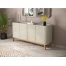 Buffet / Balcão Fl 1.60m Modelo Retrô 4 Portas Cor Off White Pt - 1