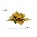 Ver imagem 2 de Castiçal de Ferro para Mesa de Jantar Artesanal Moderno Para Decoração - Amarelo