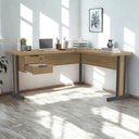 Ver imagem 4 de Mesa de Canto com Gaveteiro 170x150 Cm Versatil 1170a Kappesberg Itapua