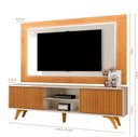 Ver imagem 3 de Painel Grécia 1,80m com Led e Rack Logan 1,80m 2 Portas:nature/off