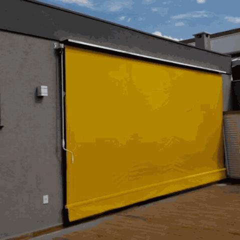 Toldo Cortina Amarelo - 2,50m x 3,20m - kit completo