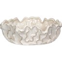 Ver imagem 1 de Vaso Decorativo de Cerâmica Marfim 9x30x30cm Enfeite Sala Mesa Estante Aparador