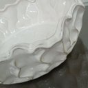 Ver imagem 2 de Vaso Decorativo de Cerâmica Marfim 9x30x30cm Enfeite Sala Mesa Estante Aparador