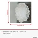 Ver mais imagens de Vaso Decorativo de Cerâmica Marfim 9x30x30cm Enfeite Sala Mesa Estante Aparador