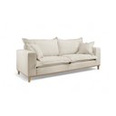 Ver imagem 1 de Sofá Fixo Odisseu 2 Lugares 1,60m Castellar Móbile Linho Bege Claro