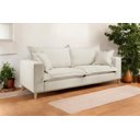 Ver imagem 3 de Sofá Fixo Odisseu 2 Lugares 1,60m Castellar Móbile Linho Bege Claro