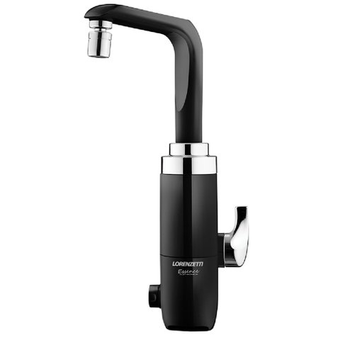 Torneira Elétrica Essence Mesa 220 Volts 5500 Watts Preto Cromado - 7551037 - LORENZETTI