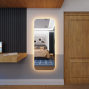 Ver imagem 4 de Espelho Orgânico Decorativo Lapidado com Led 170x70 Cm E14 para Sala, Quarto, Banheiro, 3000 220v