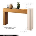 Ver imagem 2 de Conjunto Decorativo Aparador e Mesa de Centro Sala de Estar Riad Cinamomo/OffWhite G26 - Gran Belo