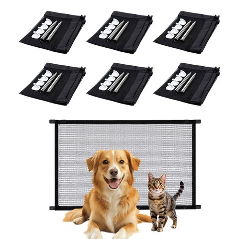 Tela de Proteçao Kit 6 Uni Rede Grade Pet Cachorro Gato Bebe Criança Escada Corredor Parede Quintal 