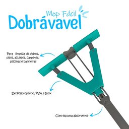 Mop Fácil Dobrável com Espuma Absorvente - 2