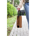 Ver imagem 2 de Porta Garrafa em Couro com Alça e Tag P/ Presente Boccati