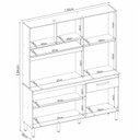 Ver imagem 3 de Cozinha Compacta 6 Portas 1 Gaveta Alamo Branco/Amêndola
