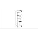 Ver imagem 4 de Torre para Cozinha para Microondas e Forno com 3 Portas Bege/Ébano/Off White
