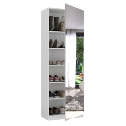 Sapateira Divino 1 Porta com Espelho 6 Prateleiras  - 2