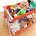 Ver imagem 3 de Cesto Organizador Pratelerinha Infantil Montessori Laranja