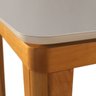 Mesa de Jantar 6 Lugares Tampo Vidro e Pés Madeira Maciça Rubi Slim  - 4